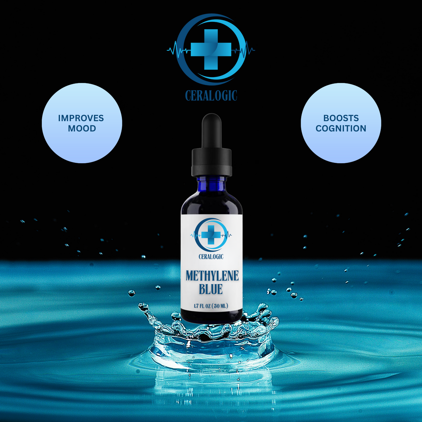 CERALOGIC Methylene Blue - USP Grade, Formaldehyde-Free